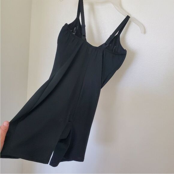 Nip Tuck & Boost Black Underwire Shapewear With Boy Shorts One Piece 36D - Picture 7 of 11